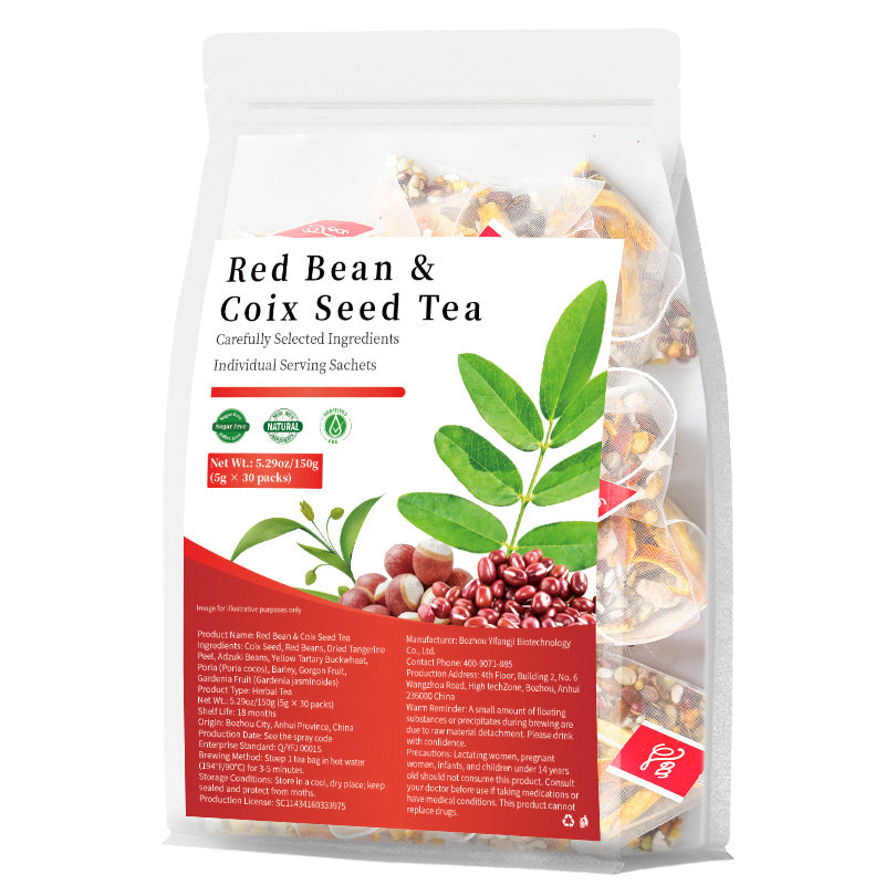 Red Bean Coix Seed Tea 红豆薏米芡实茶 跨境爆款产品 非内销