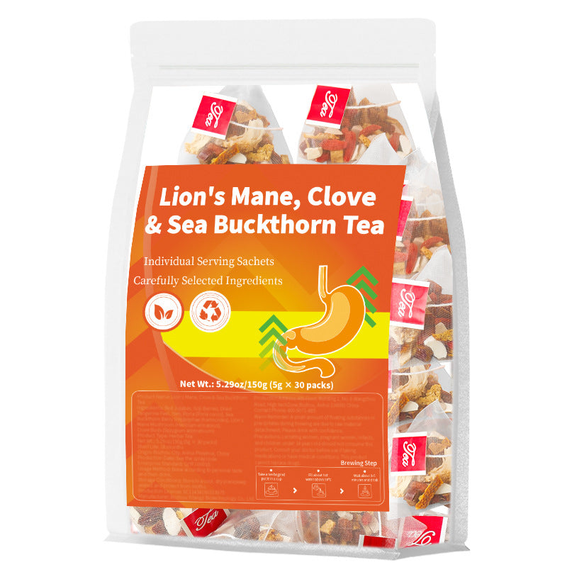 Lion's Mane, Clove & Sea Buckthorn Tea猴头菇丁香沙棘茶非内销