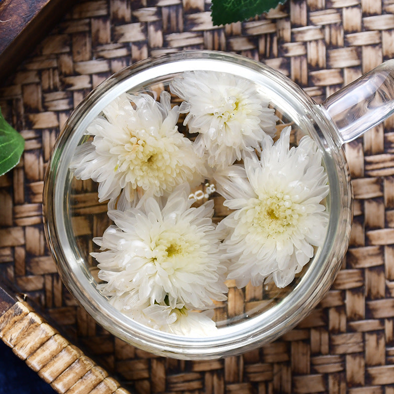 贡菊花茶 批发黄山白菊花25克/瓶装花茶组合罐装花草茶菊花茶代发