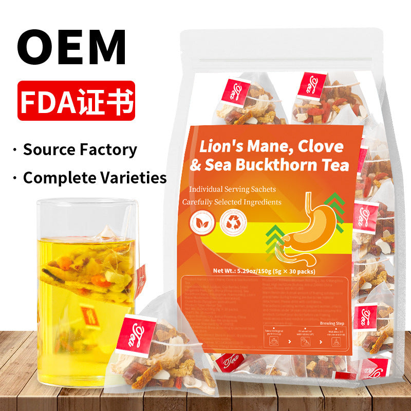 跨境 人参五宝茶八宝茶十宝茶姜黄肉桂姜薄荷茶人参八宝茶非内销