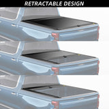 Retractable Truck Bed Tonneau Cover for 2014-2026 Chevy Silverado/GMC Sierra 1500 (5'8" /69" Bed) Truck Bed Cover Password Lock