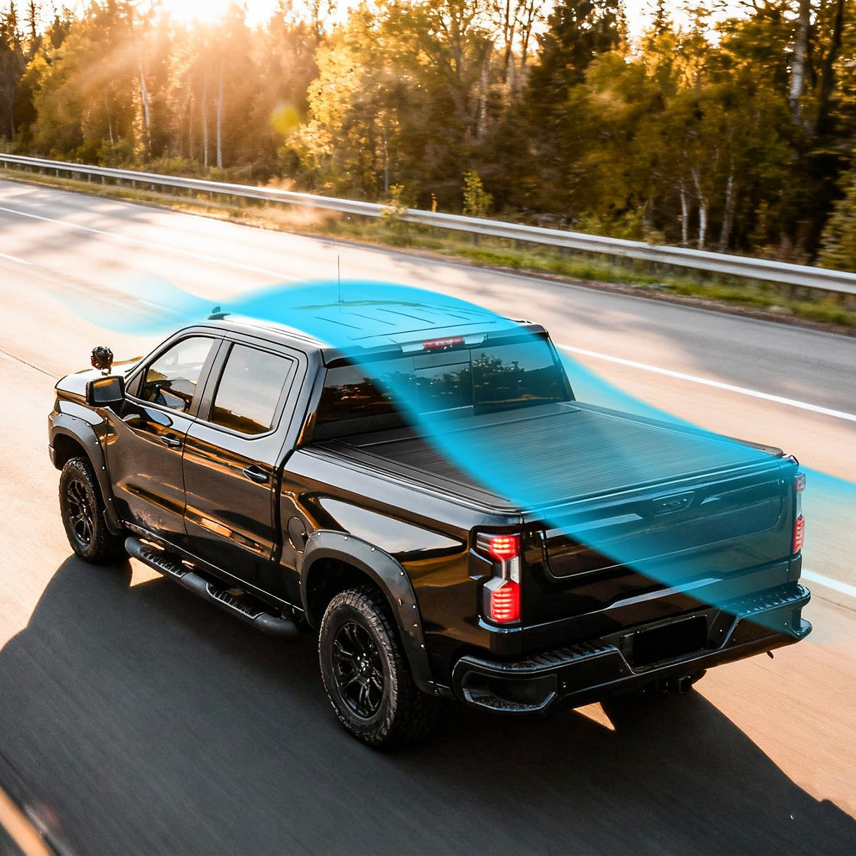 Retractable Truck Bed Tonneau Cover for 2014 2015 2016 2017 2018 2019 2020 2021 2022 2023 2024 2025 2026 Chevy Silverado/GMC Sierra 1500 (5'8" /69" Bed) Truck Bed Cover