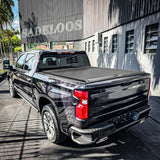 Retractable Truck Bed Tonneau Cover for 2014 2015 2016 2017 2018 2019 2020 2021 2022 2023 2024 2025 2026 Chevy Silverado/GMC Sierra 1500 (5'8" /69" Bed) Retractable Hard Truck Bed Cover Key Lock