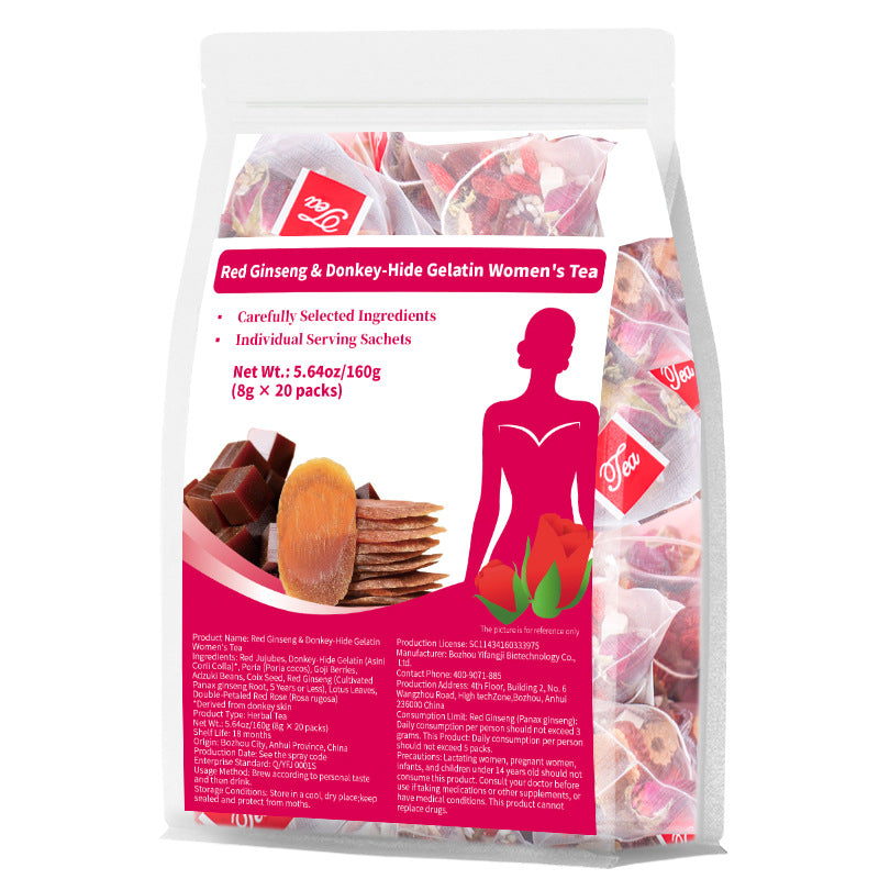 Red Ginseng & Donkey-Hide Gelatin Women's Tea 红参阿胶女神茶