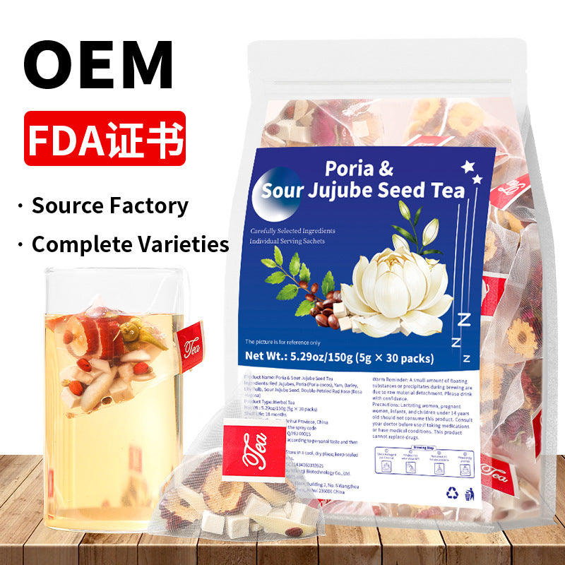 Poria and Spine Date Seed Tea跨境爆款 茯苓酸枣仁茶 非内销