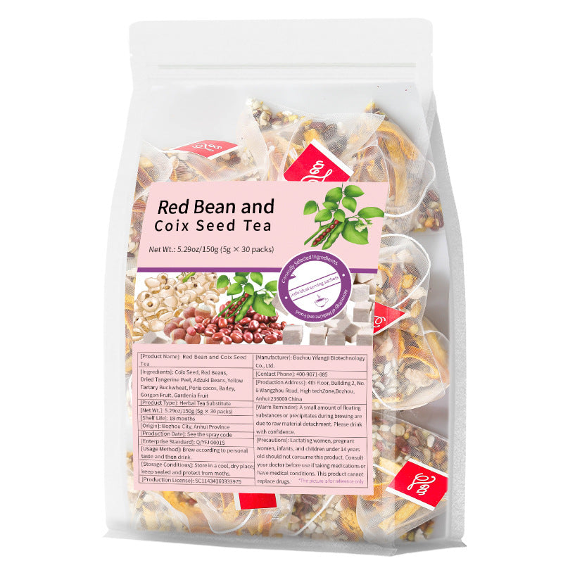 Red Bean Coix Seed Tea跨境产品工厂 红豆薏米芡实茶OE M 非内销