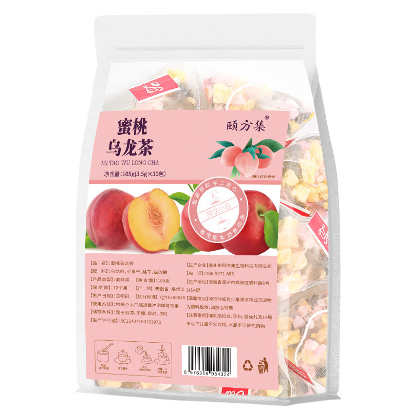 蜜桃乌龙茶 独立茶包蜜雪乌龙花果茶苹果干乌龙茶冷泡茶批发代发