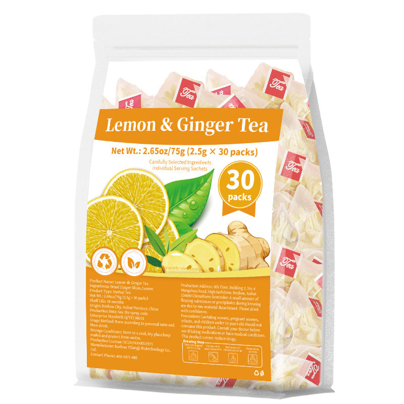 Lemon & Ginger Tea 跨境产品 柠檬姜茶 亚马逊爆款 OEM 非内销
