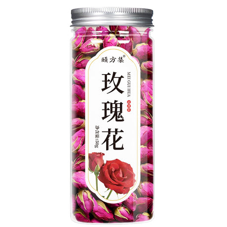 玫瑰花茶 批发平阴玫瑰花50克/瓶装组合罐装花草茶另售荷叶茶胎菊