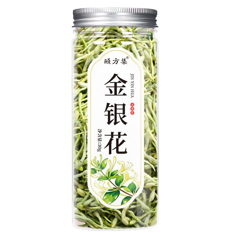 金银花厂家直销一件代发批发金银花干30克/瓶装花茶罐装花草茶