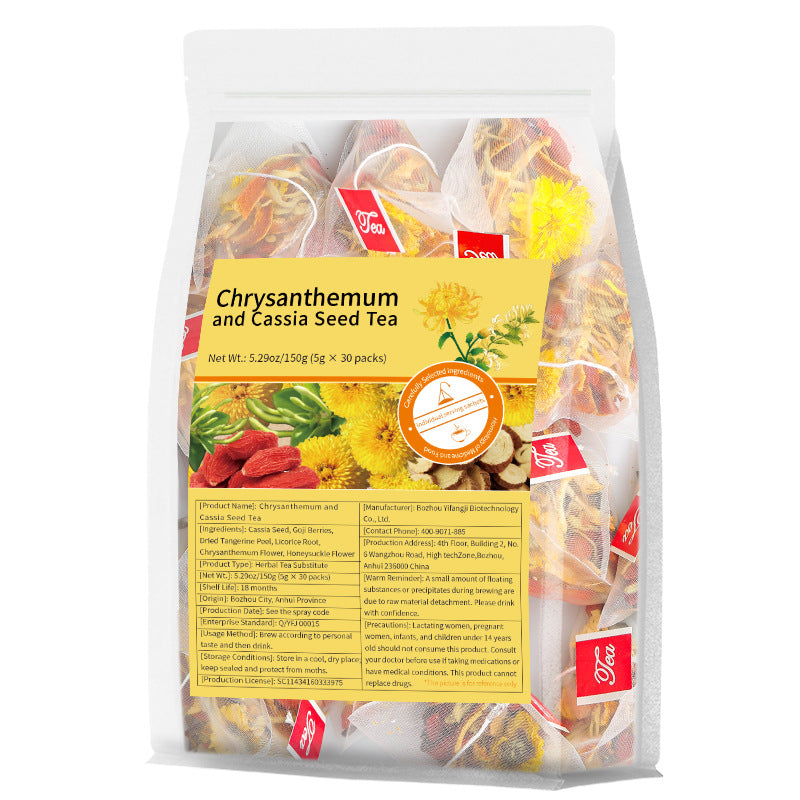 Chrysanthemum Goumingzi Tea跨境产品 菊花枸杞决明子茶 非内销