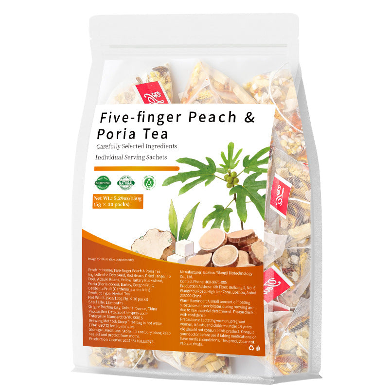 Five-finger Peach and Poria Tea跨境爆款 五指毛桃茯苓茶非内销