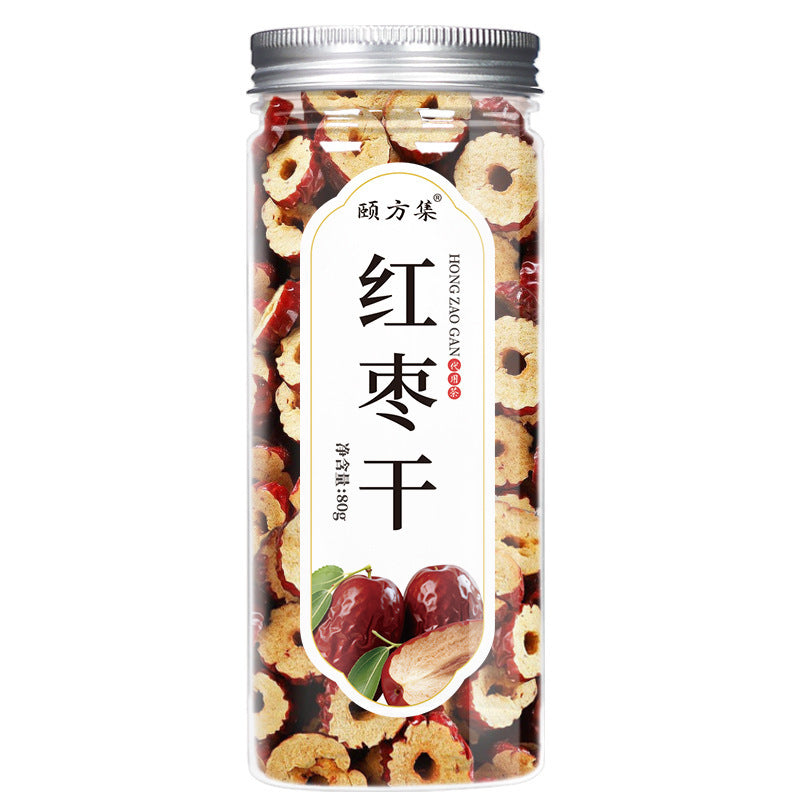 红枣干 罐装80克/瓶装罐装新疆大枣干片红枣圈厂家直供 批发代发