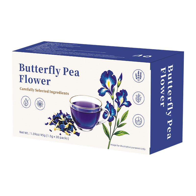 butterfly pea flower tea bags蓝蝴蝶豌豆花茶包 蓝蝴蝶花非内销