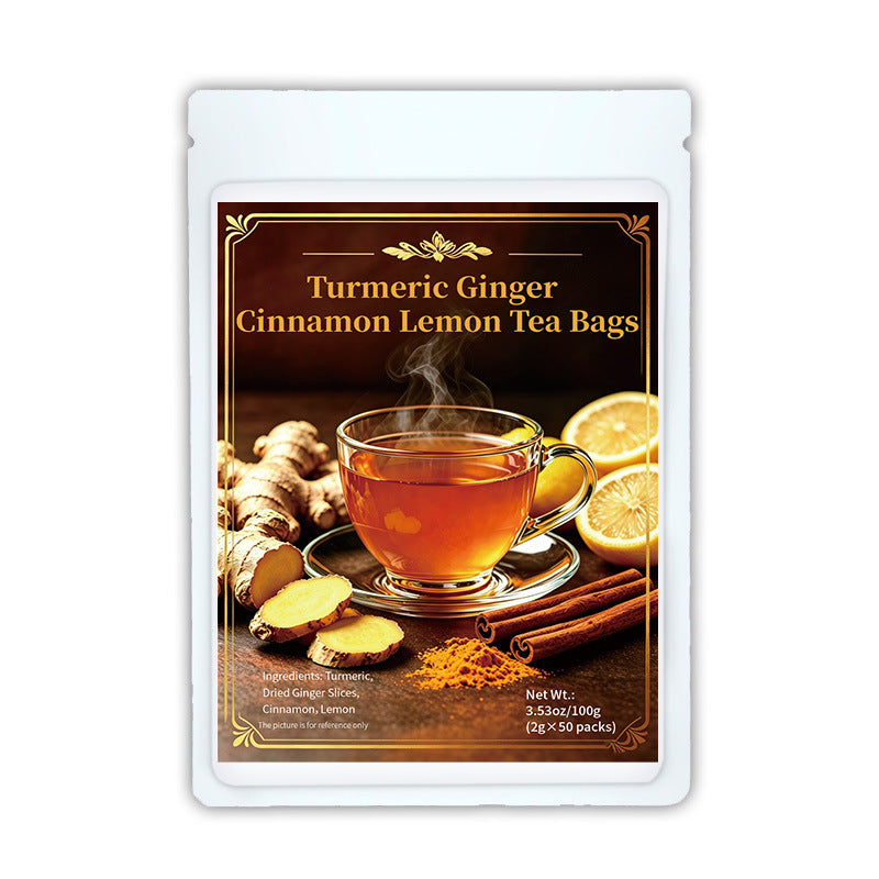 Turmeric Ginger Cinnamon Lemon Tea Bags姜黄姜肉桂柠檬 非内销