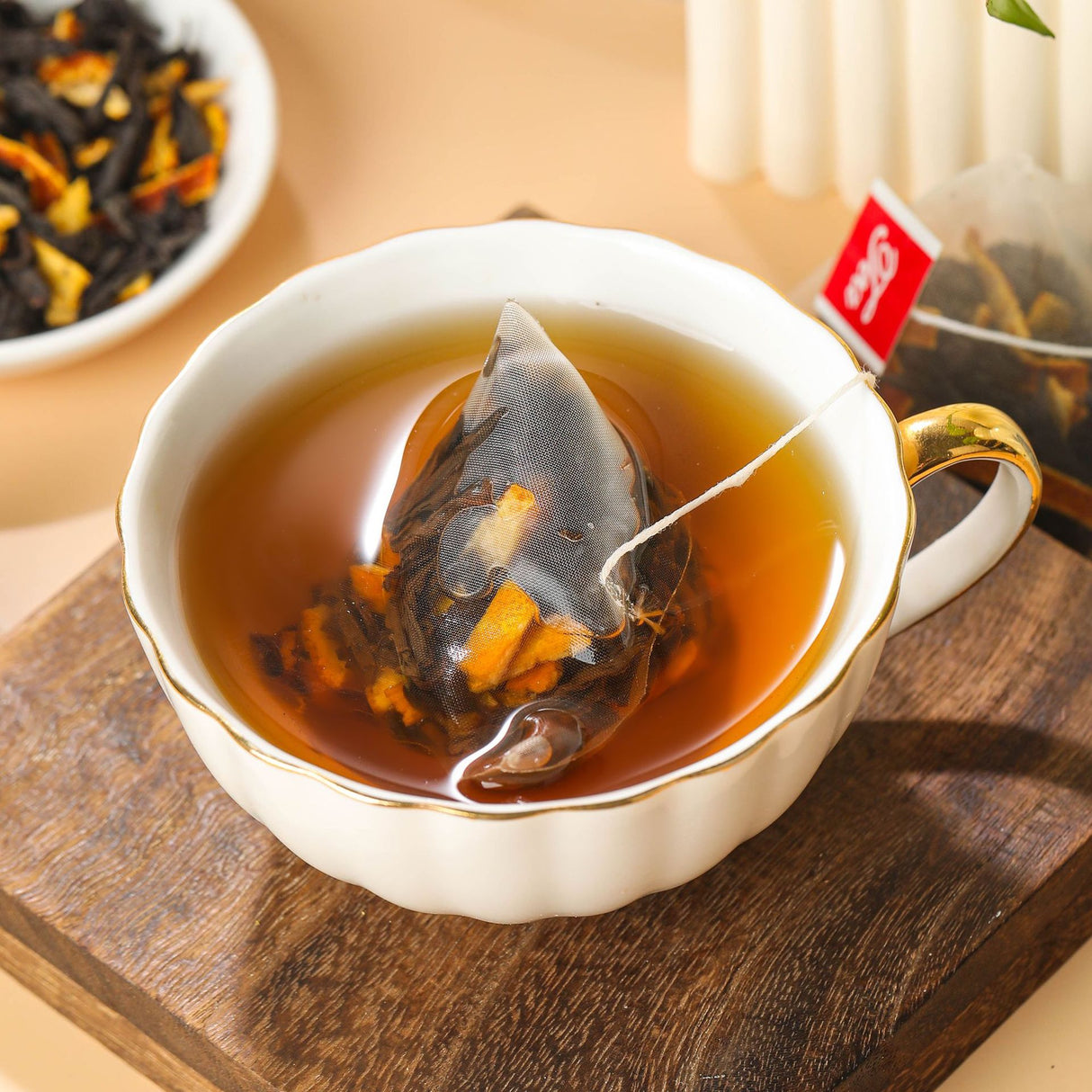 Chenpi Pu'er tea跨境出口 陈皮普洱茶 小青桔普洱茶 OEM 非内销