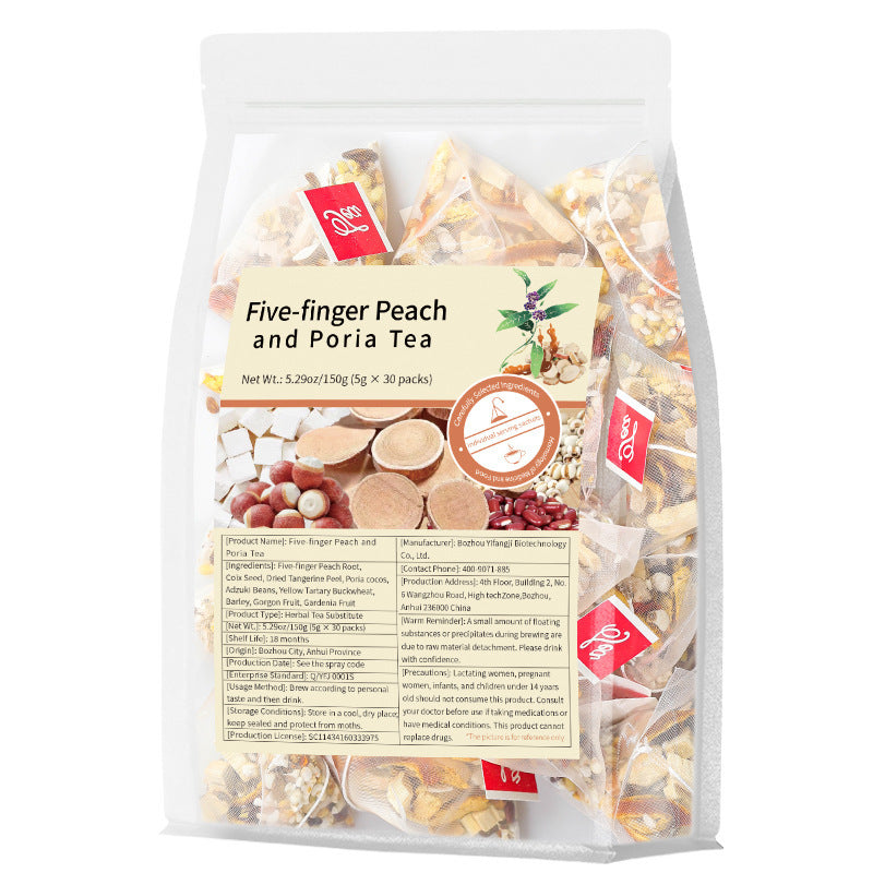 Five-finger Peach and Poria Tea跨境产品 五指毛桃茯苓茶非内销