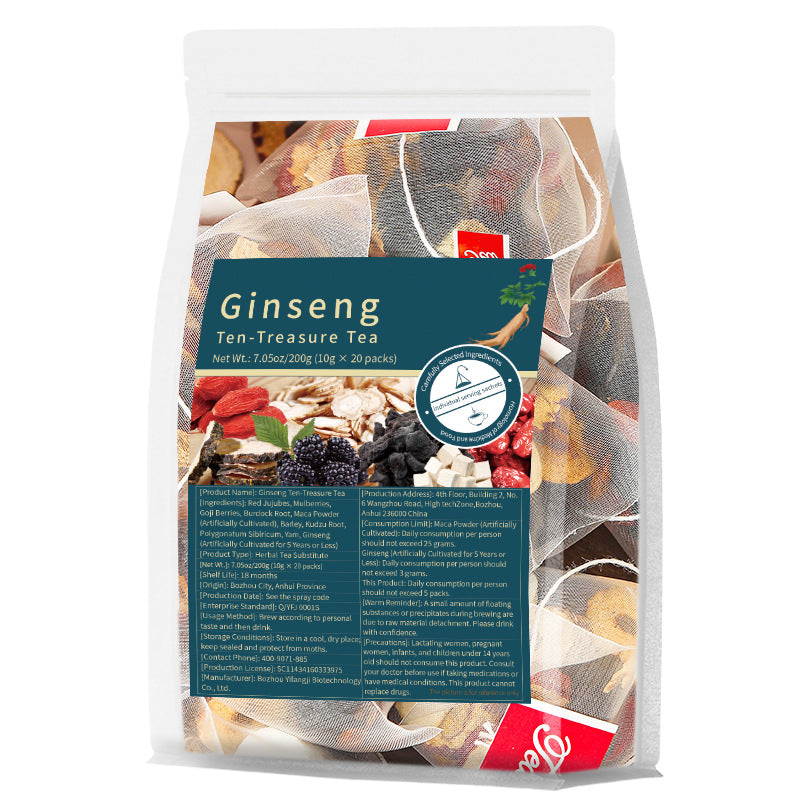 Ten Treasures of GinsengTea跨境人参十宝茶 八宝茶五宝茶非内销