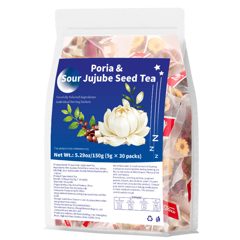 Poria and Spine Date Seed Tea跨境爆款 茯苓酸枣仁茶 非内销