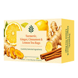 Turmeric Ginger Cinnamon Lemon Tea Bags 姜黄姜肉桂柠檬非内销