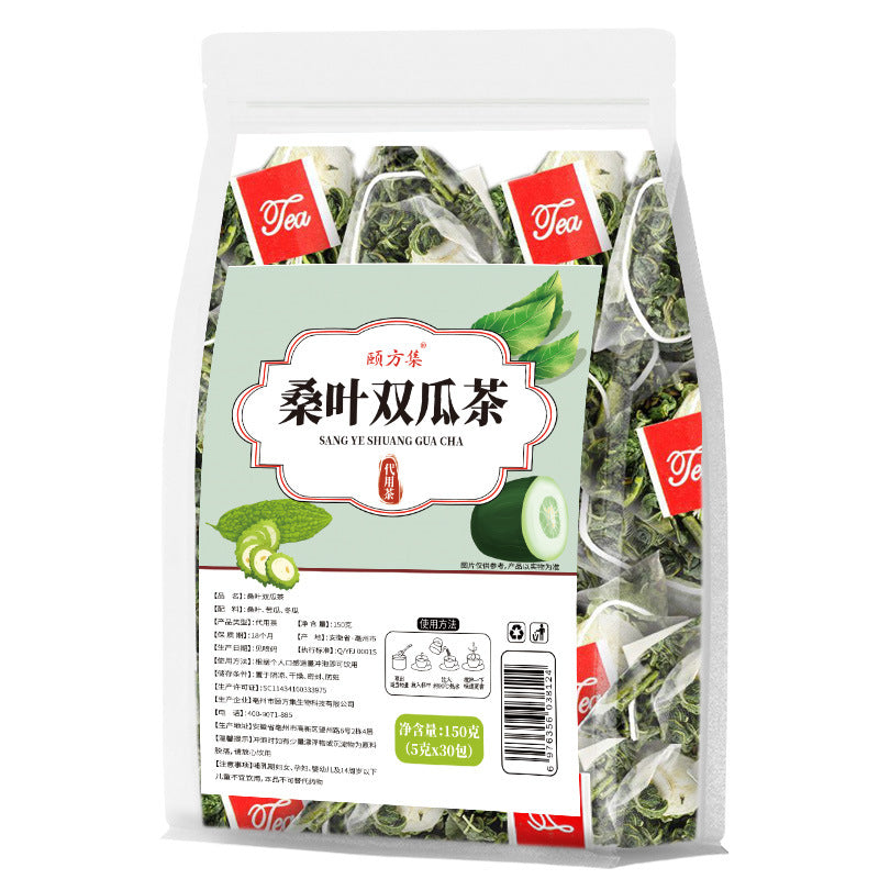 桑叶双瓜茶 桑叶苦瓜冬瓜皮组合茶桑叶苦瓜茶独立小包装批发代发