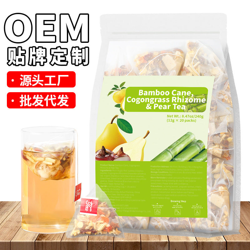 跨境 人参五宝茶八宝茶十宝茶姜黄肉桂姜薄荷茶人参八宝茶非内销