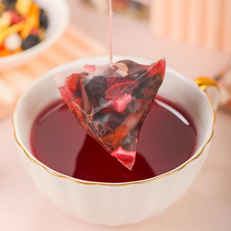 Dark Plum, Hawthorn Lotus Leaf Tea跨境 乌梅山楂荷叶茶 非内销