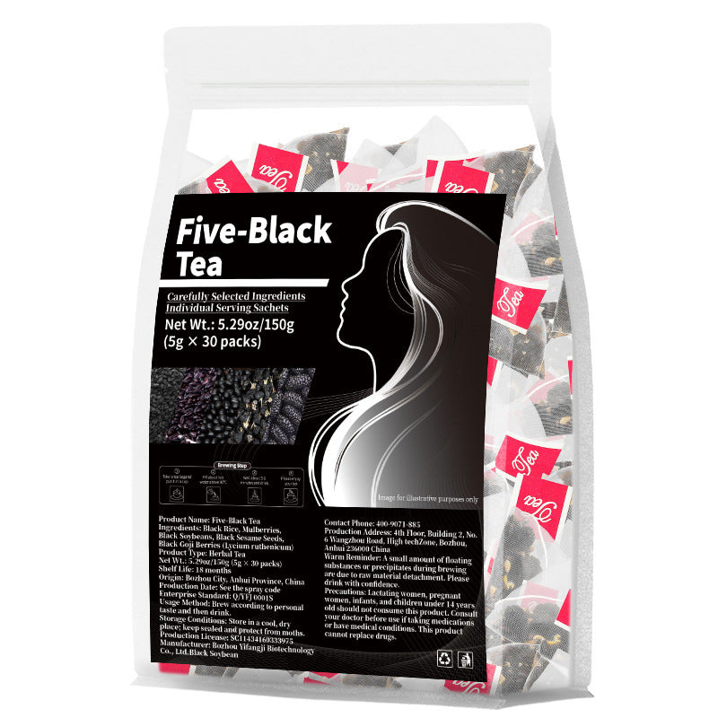 Five-Black Tea 跨境爆款产品 五黑茶 亚马逊跨境TK非内销