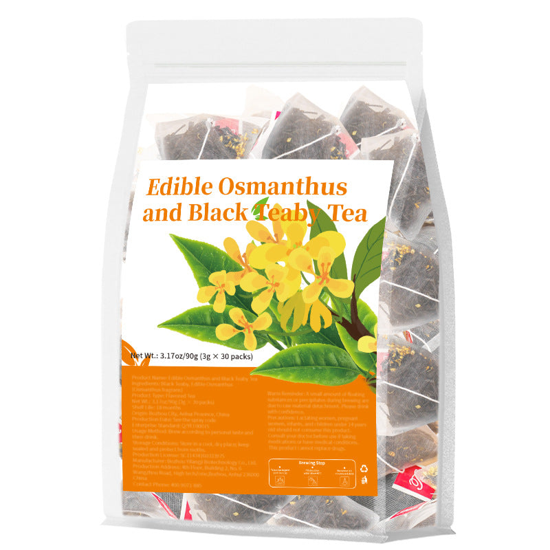 Edible Osmanthus and Black Teaby Tea跨境产品 桂花红茶 非内销