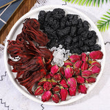 Hibiscus sabdariffa, Rose & Mulberrie 洛神玫瑰桑葚茶 非内销